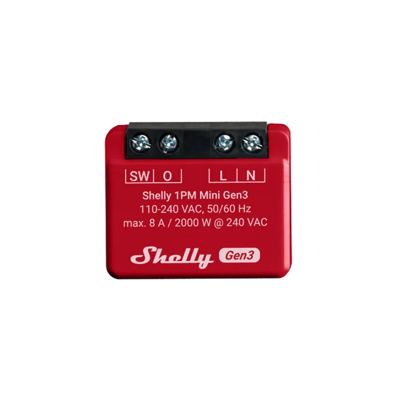 Shelly 1PM Mini Gen3 Controller, WiFi/Bluetooth